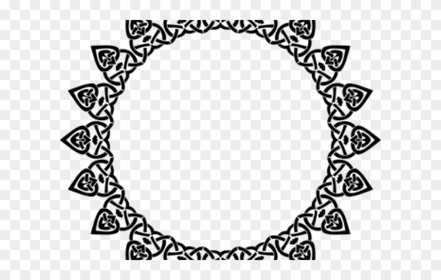 Scroll Clipart Round Design - Png Download