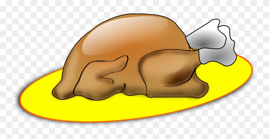 Turkey Meat Stuffing Drawing Roasting Clipart