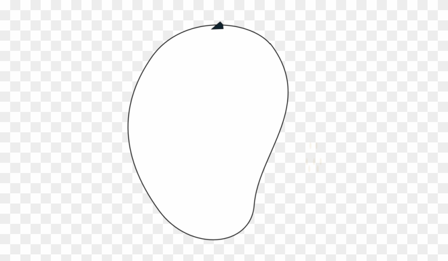 Mango Clipart Black And White 7 484 X 512 Free Clip - Png Download