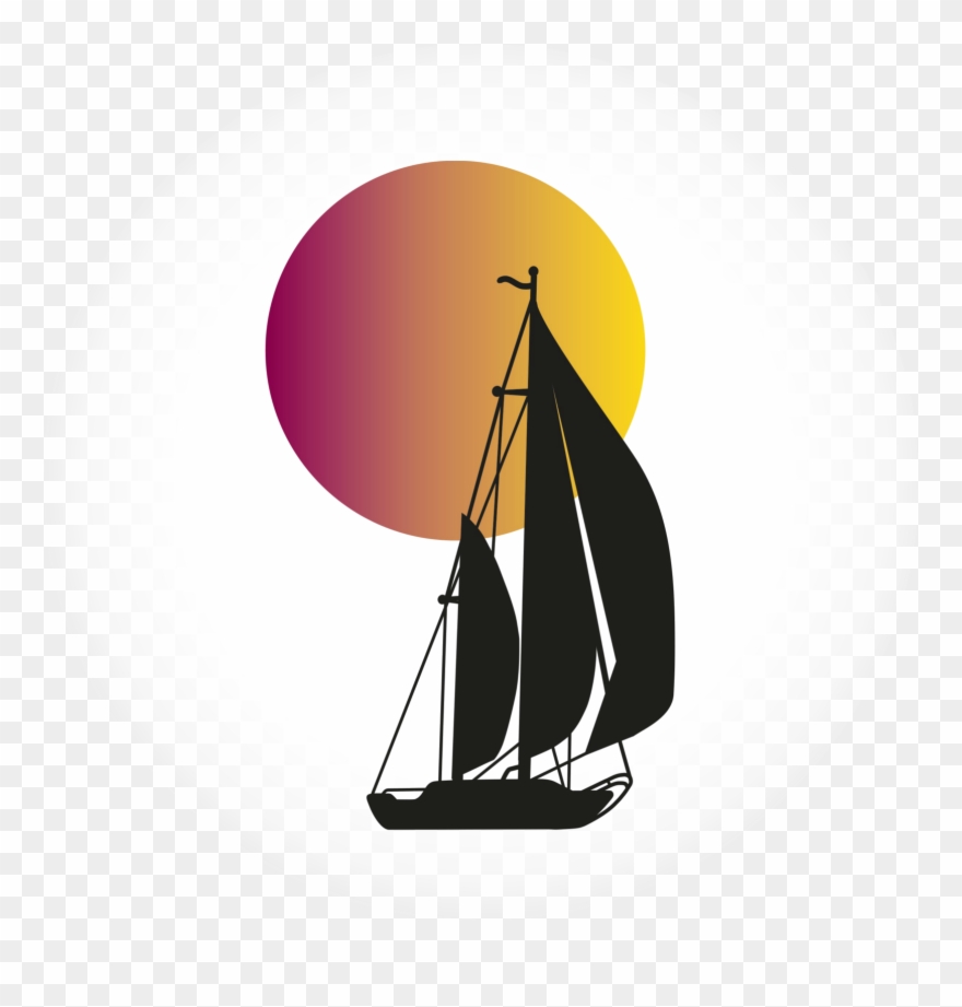 Sunset Clipart Sail - Png Download