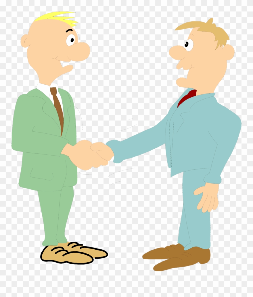 People Shaking Hands Clip Art - Png Download