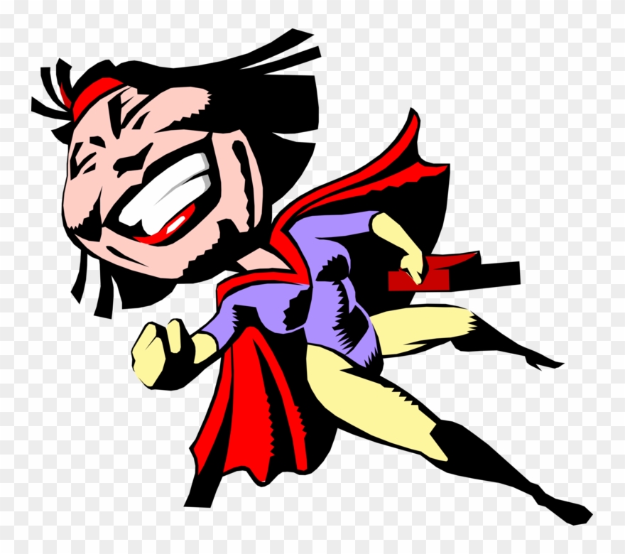 Superhero Crime Fighter Image Clipart