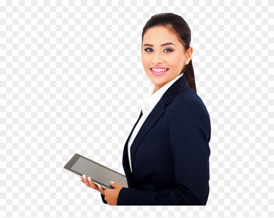 Computer Clipart Business Woman - Png Download