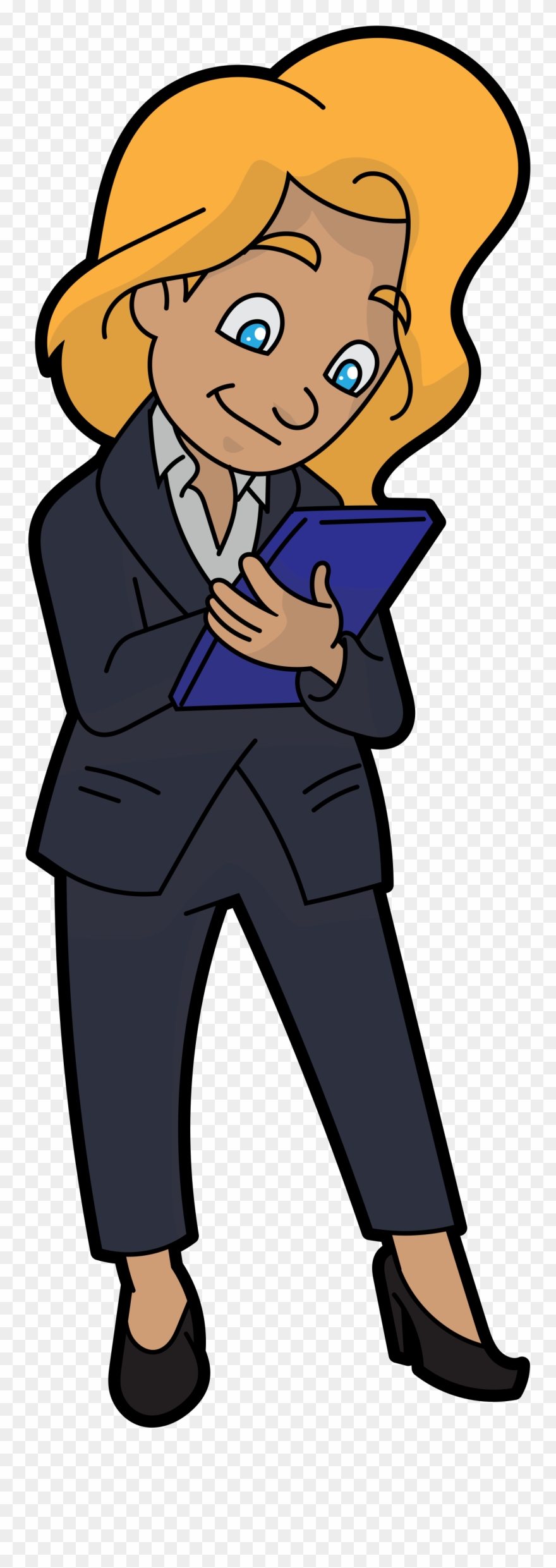 Clip Art Busy Business Woman - Png Download
