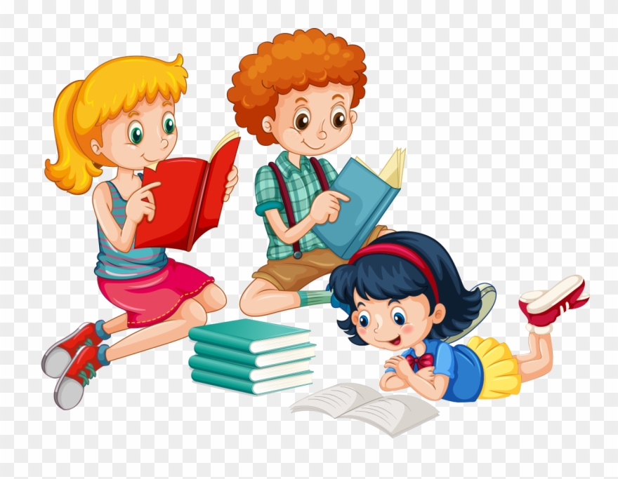 Clipart Reading African American - Png Download