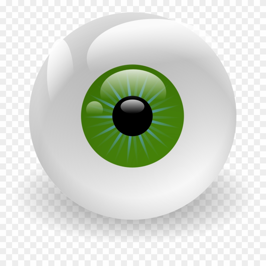 Green Eyeball Clipart - Png Download