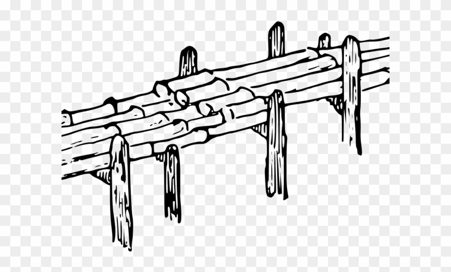 Rope Bridge Clipart Black And White - Png Download