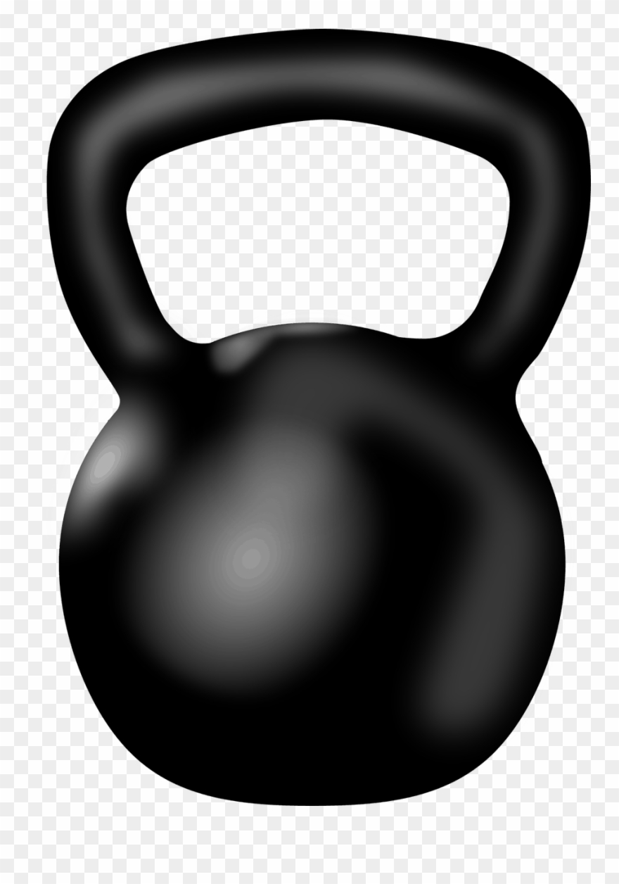 White Kettlebell Clip Art - Png Download