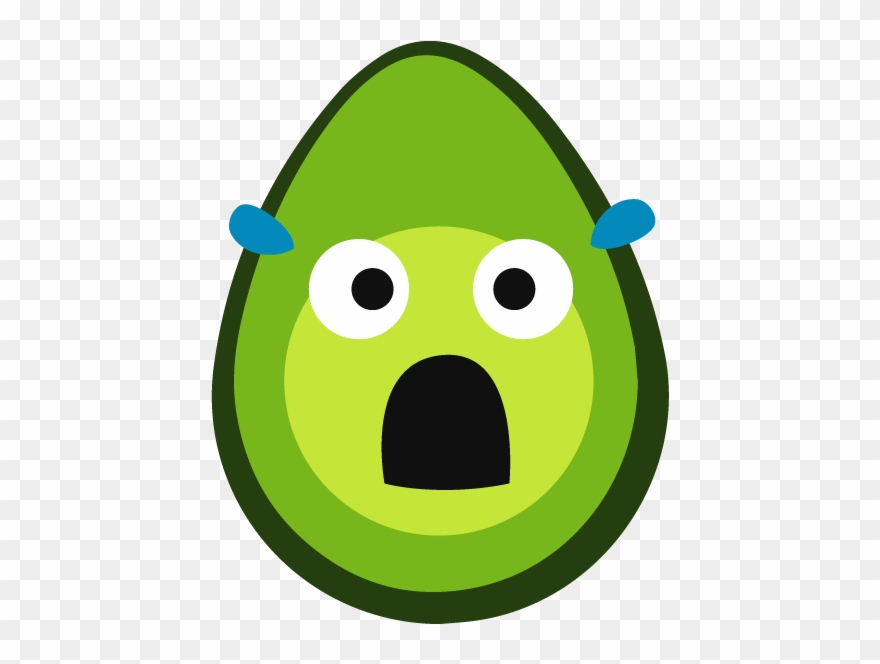Shook Avocado Clipart