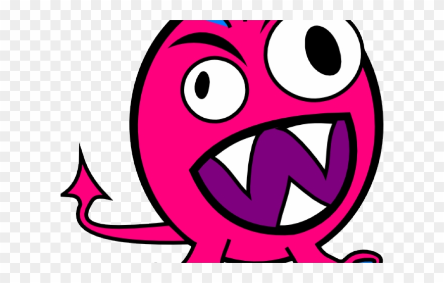 Pink Eyes Clipart Friendly Monster - Png Download
