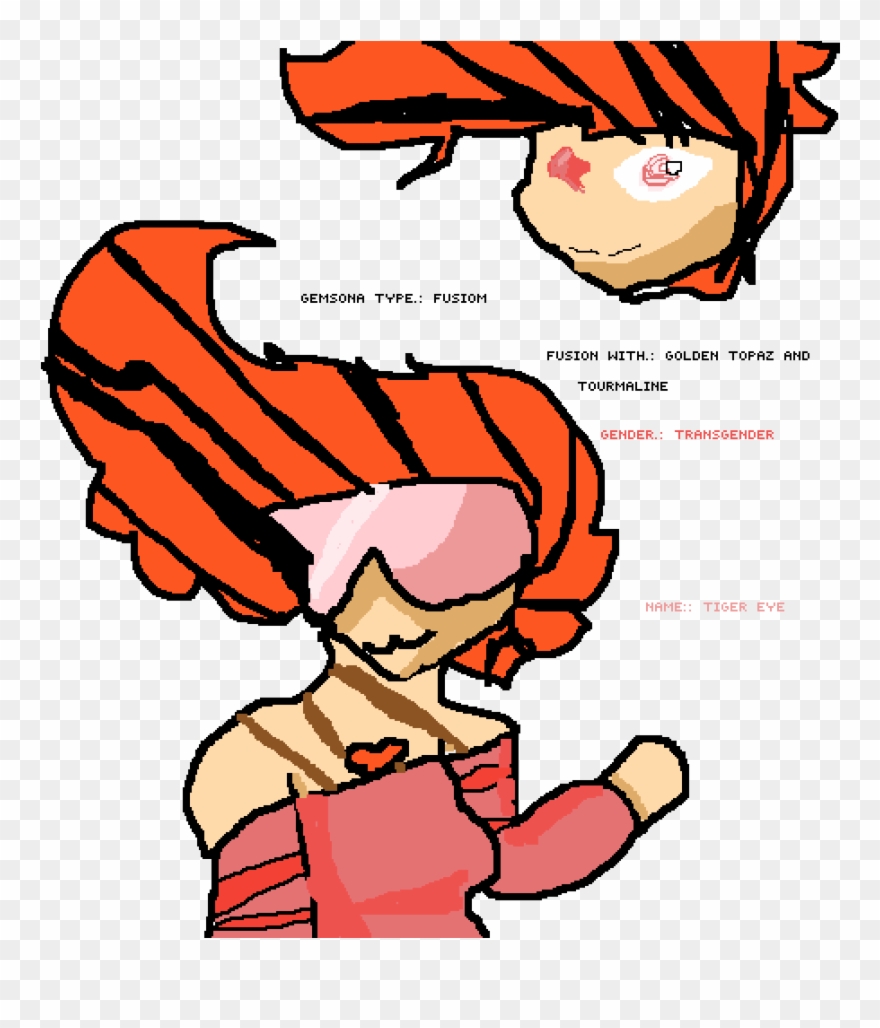 Meet My Gemsona Tiger Eye Clipart