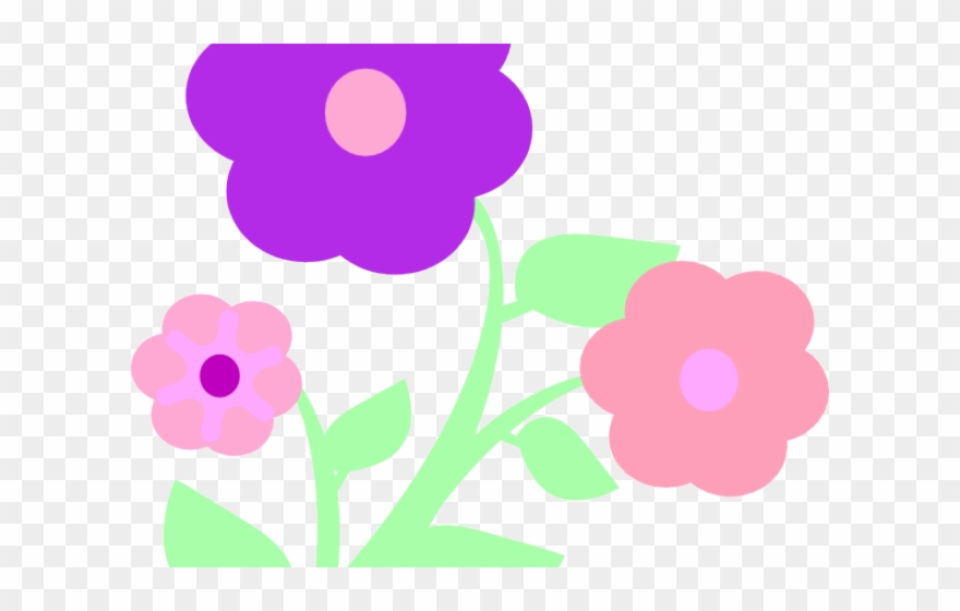 Easter Flower Clipart Pastel Flower - Png Download