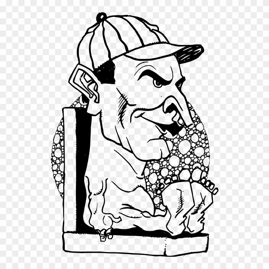 Naked Man In A Cap Clip Art - Png Download