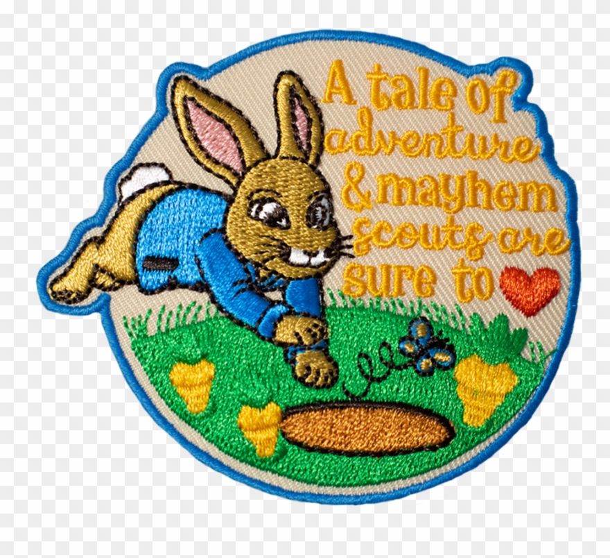 Peter Rabbit Scout Inspired Patch Clipart