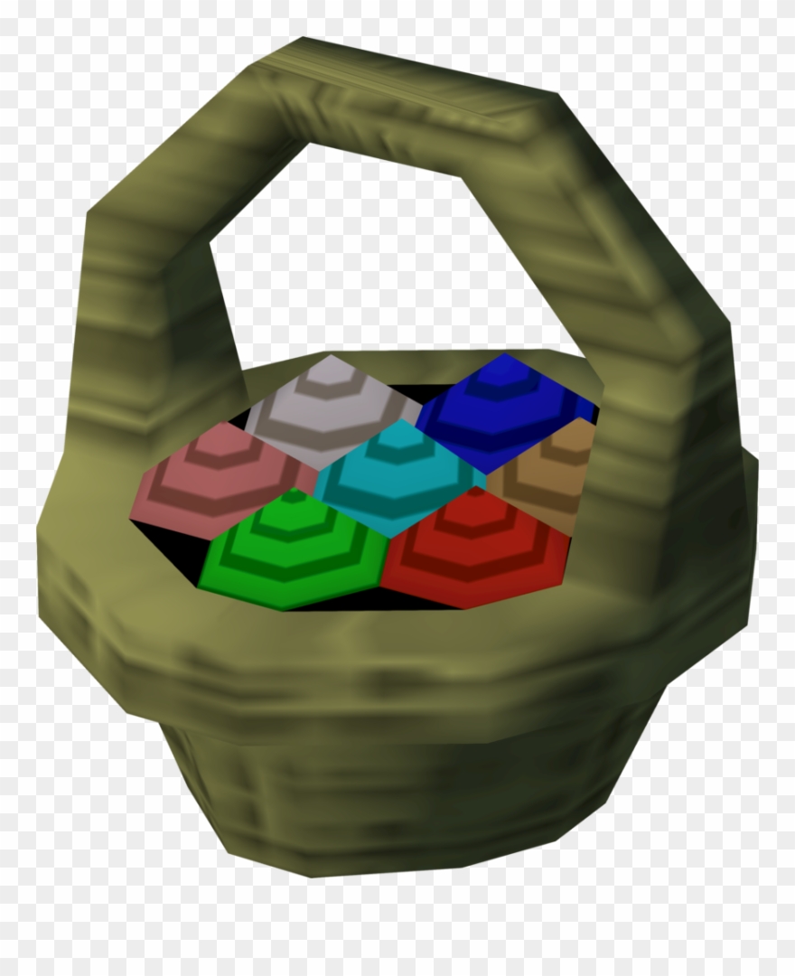 The Basket Of Eggs Was Given Out By The Easter Bunny Clipart