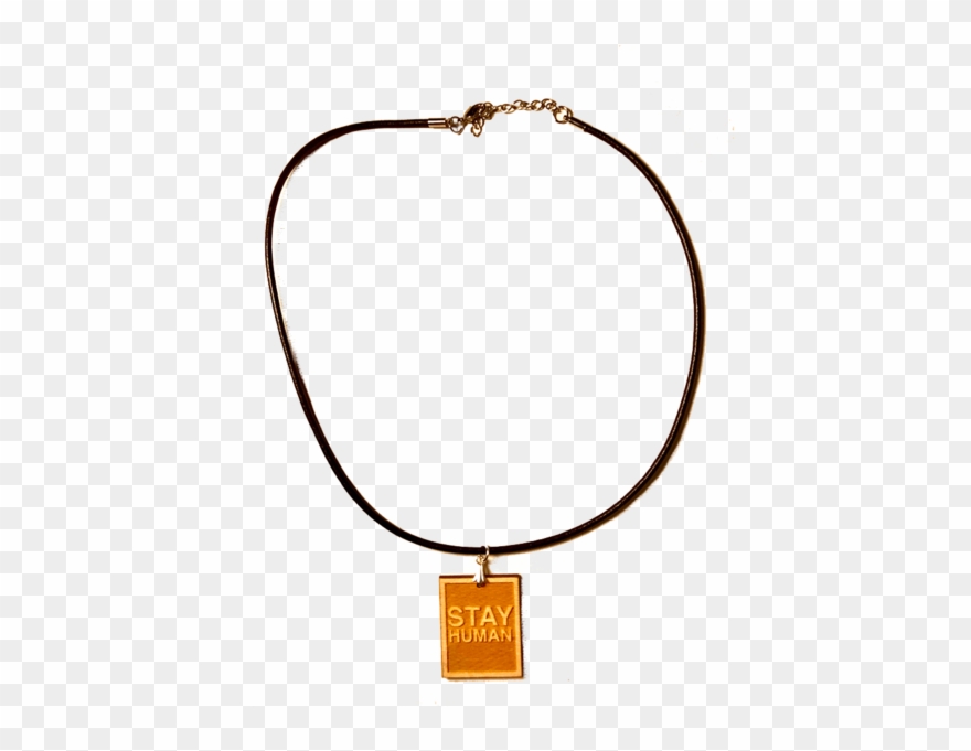 Stay Human Necklace Clipart