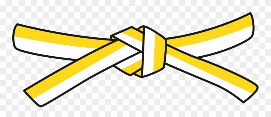 File Judo White Yellow Belt Svg Wikimedia Commons Free Clipart