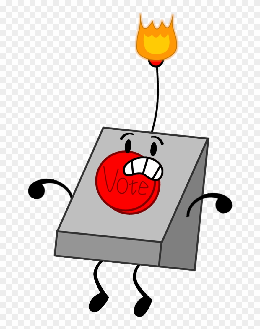Voting Button Pose Clipart