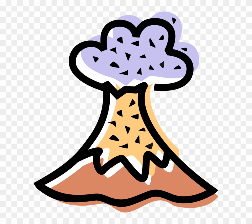 Ejects Hot Volcanic Ash Clipart