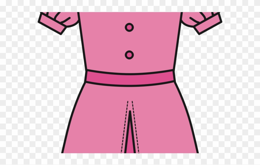 Pink Dress Clipart Cool Dress - Png Download