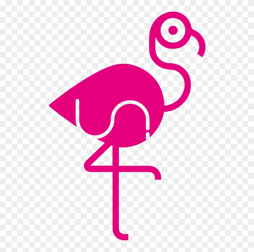 This Version Of The Logo Uses A Flamingo Ready To Grab Clipart