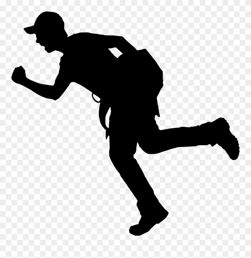 Silhouette Runner At Getdrawings Clipart