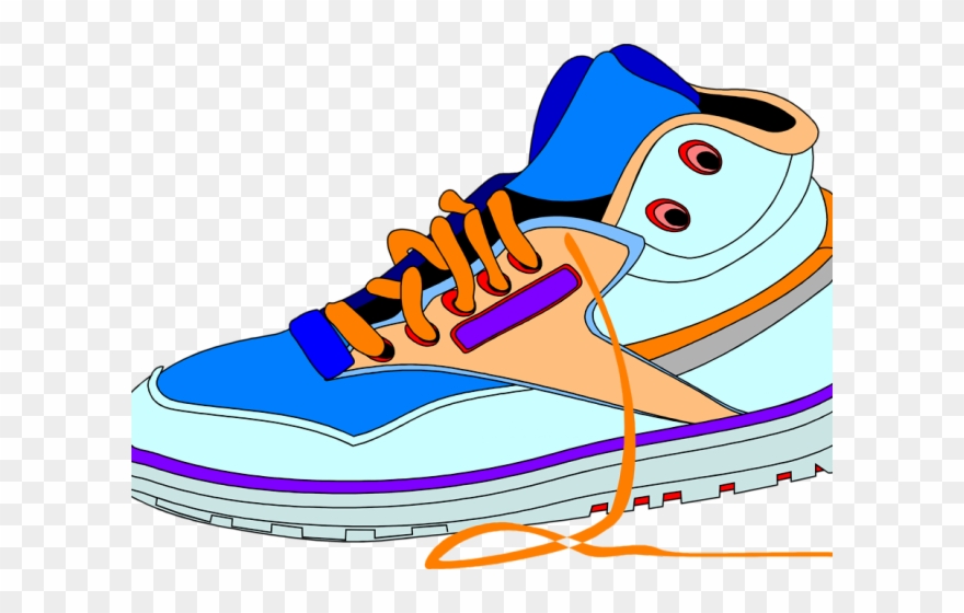 Nike Clipart Free Running Shoe - Png Download