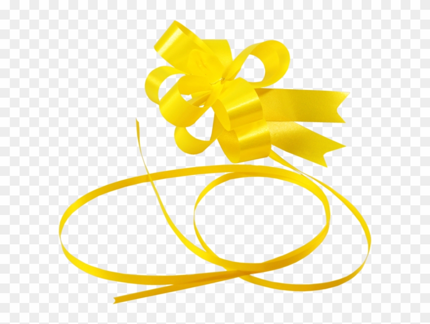 Schleife, Pp, 19mm, Ø100mm, Gelb Clipart