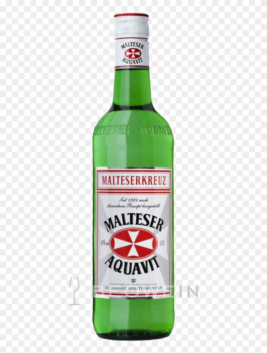 Malteser Kreuz Aquavit 0,7 L Clipart