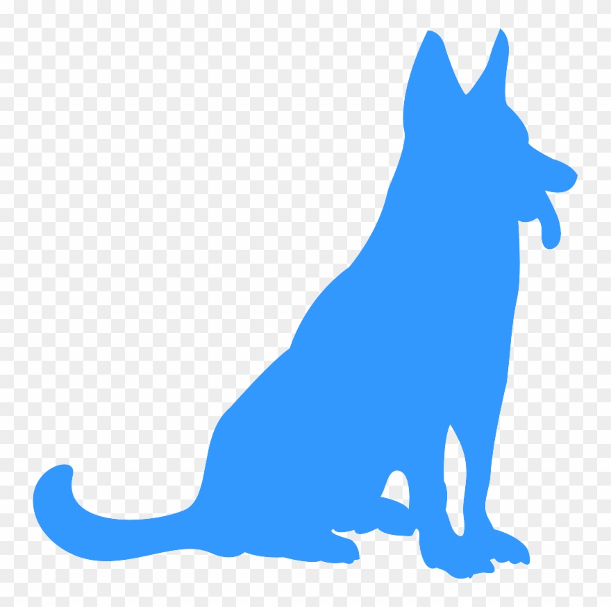 Aufkleber Auto / Motorrad Kontur Hund Schäferhund Clipart