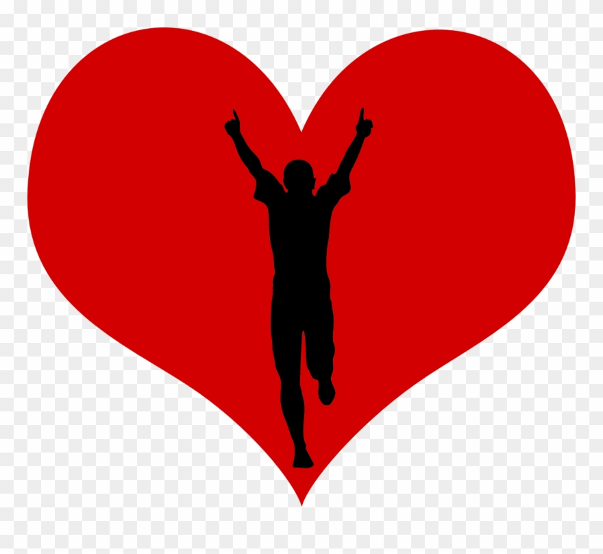 Valentine Run Logo Clipart