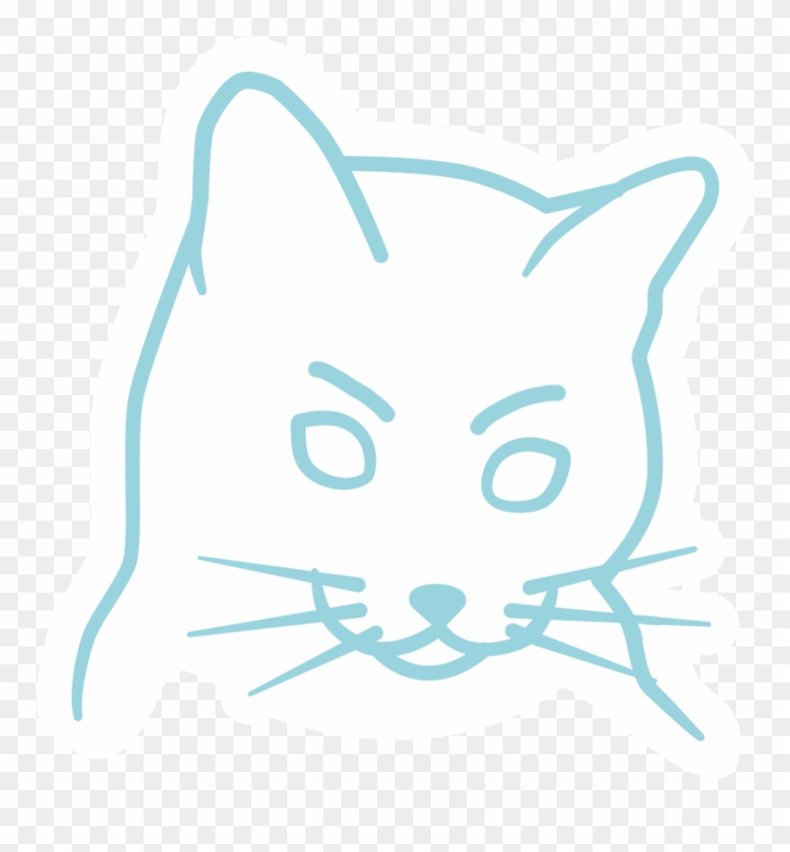 Cat Sticker By Feelfarbig Clipart