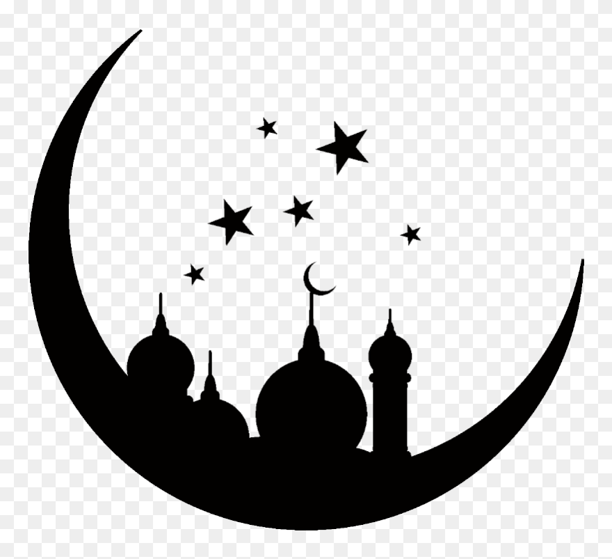 Sticker Oriental Monument To The Moon And The Stars Clipart