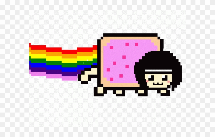 Nyan Cat Clipart Pink - Png Download
