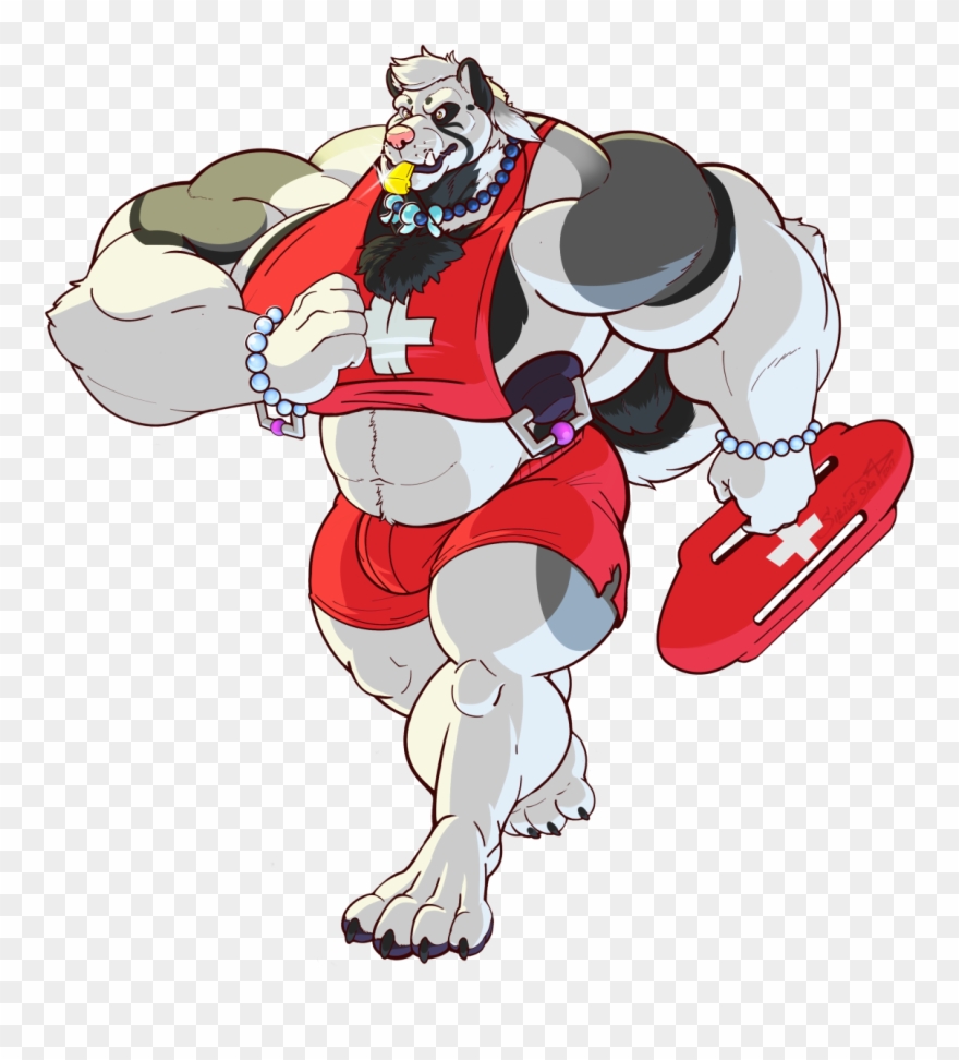 Lifeguard Floof On Duty Clipart