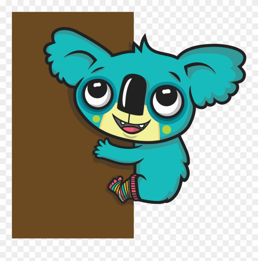 Blue Koala Left Clipart