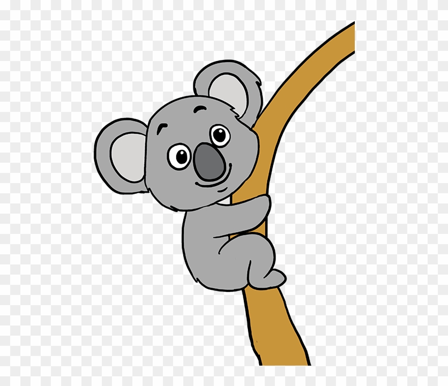 Koala Clipart Easy - Png Download