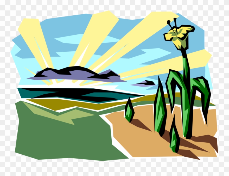 Morning Sunrise With Image Clipart