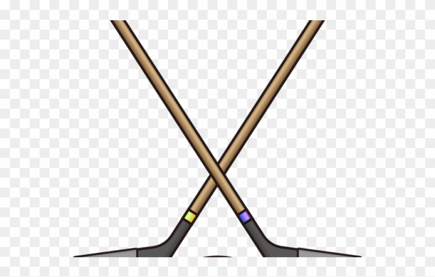 Cross Clipart Hockey Stick - Png Download