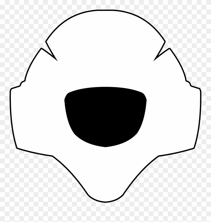 Clip Art Hockey Goalie Mask Template With Transparent - Png Download