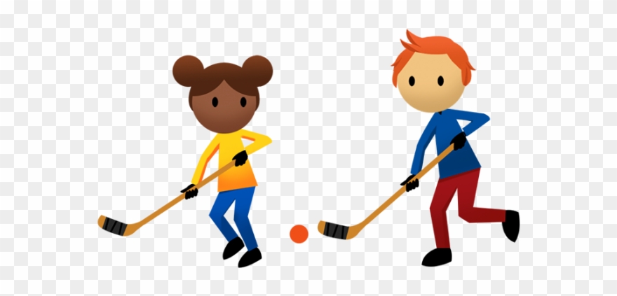 Clipart Kids Hockey - Png Download