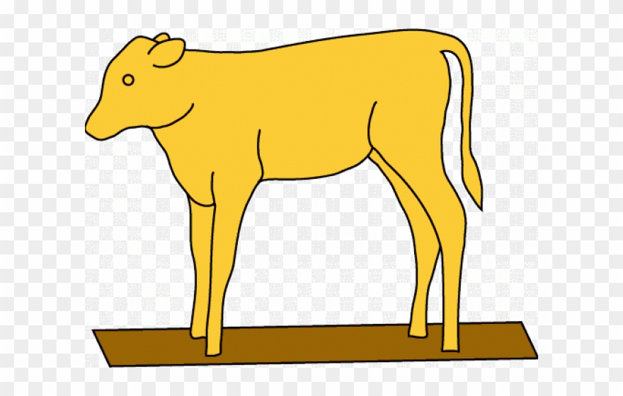 Gold Clipart Cow - Png Download