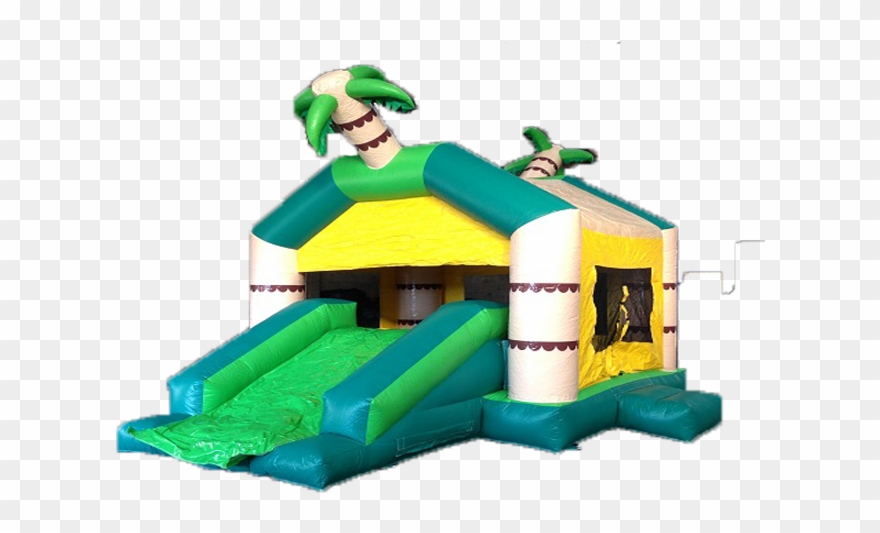 Jungle Slide Jumping Castle Clipart