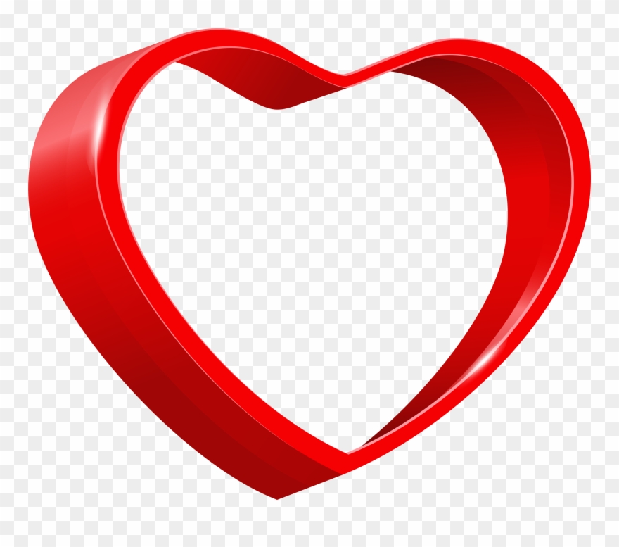 Red Heart Clipart - Png Download