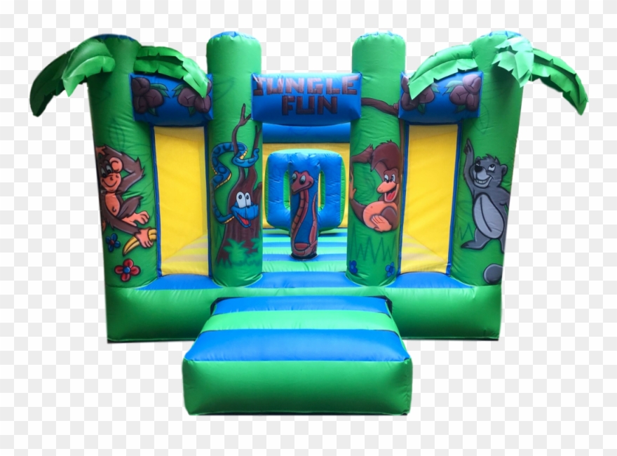 Jungle Safari Activity Bouncer Clipart