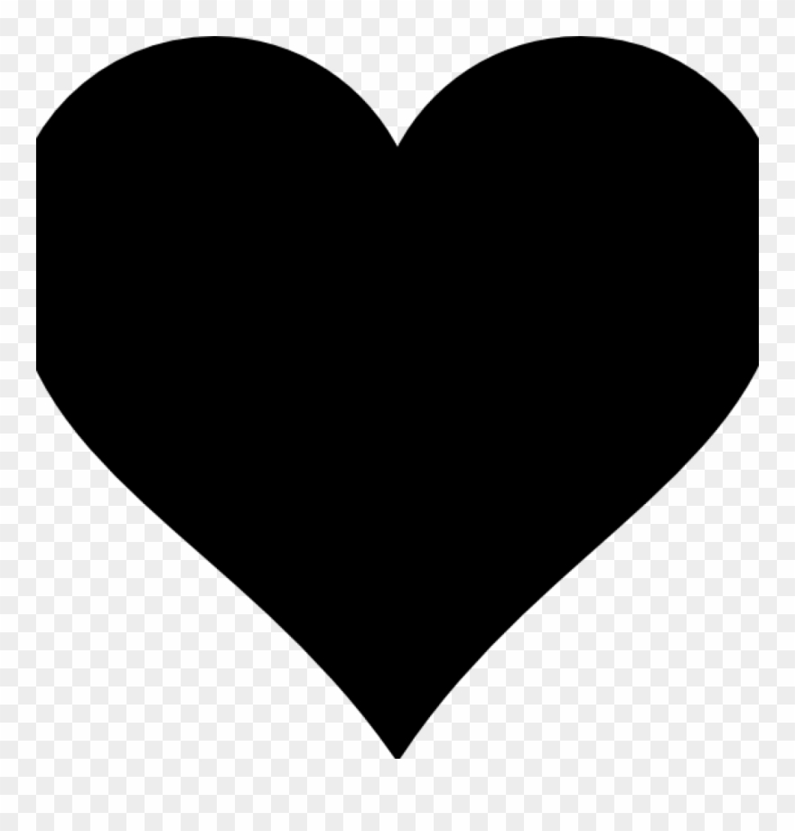 Heart Silhouette Clip Art Heart Silhouette Clip Art - Png Download