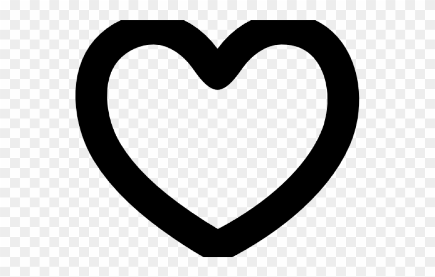 Heart Shaped Clipart Hollow Heart - Png Download