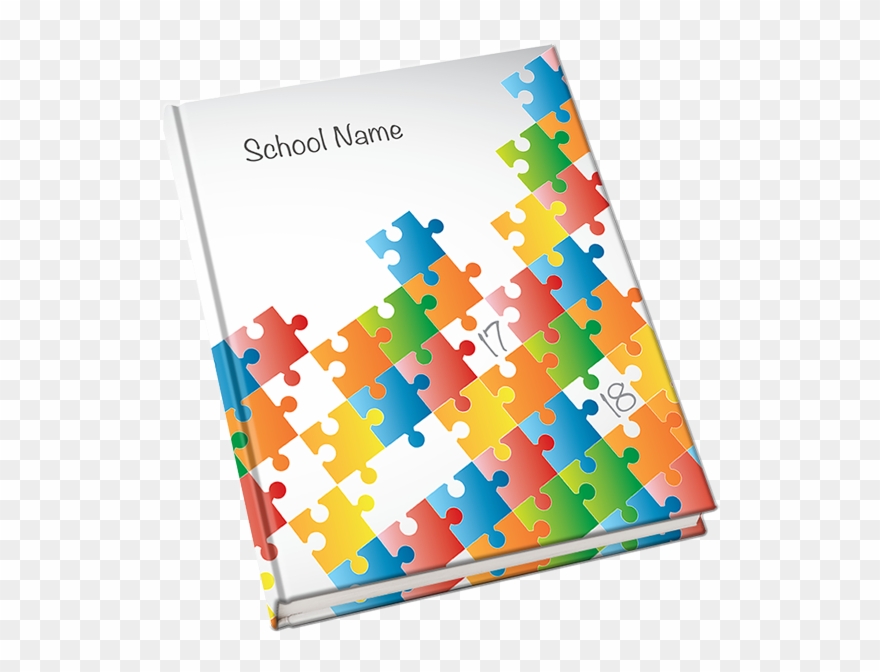 Puzzling Yearbook Cover 2018 Yearbook Clip Art Yearbook - Png Download