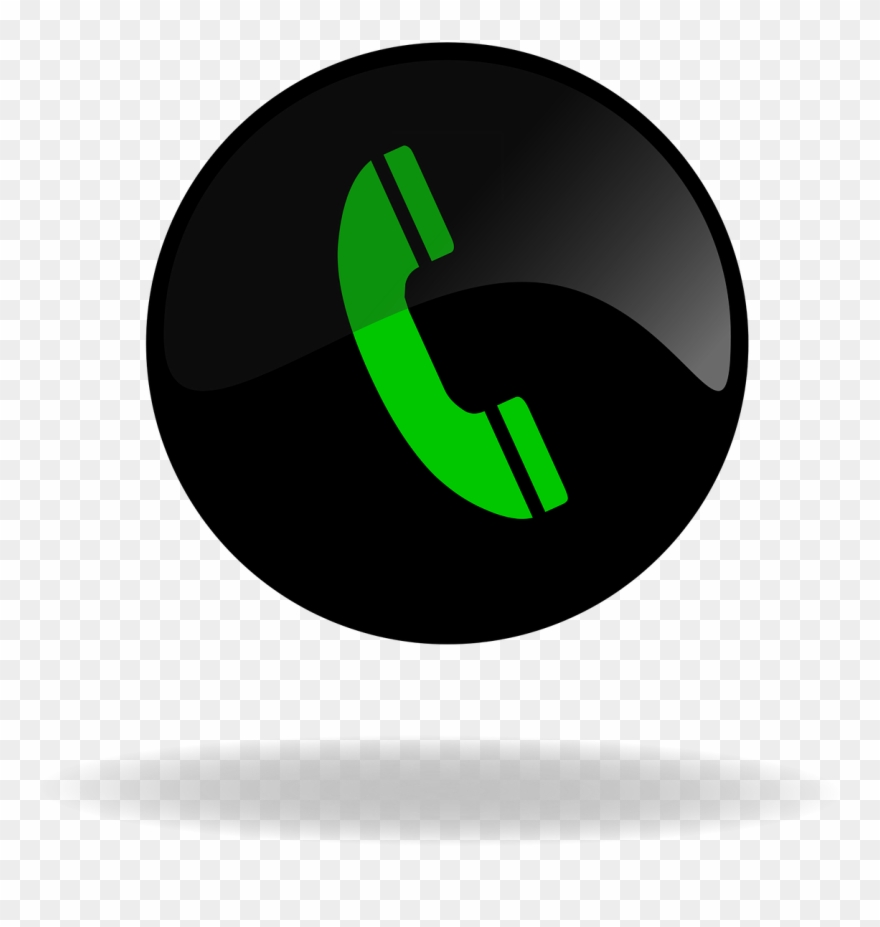 Call Call Button Black And Green Png Image Clipart