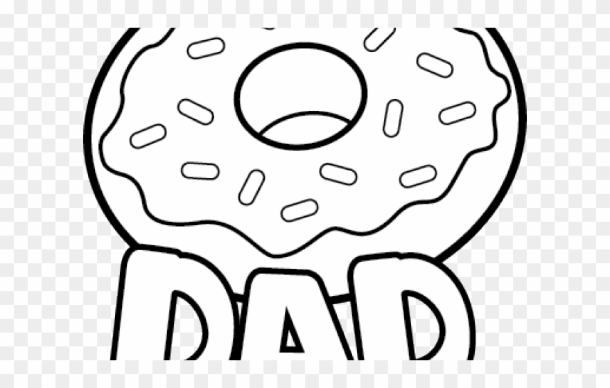 Doughnut Clipart Dad - Png Download